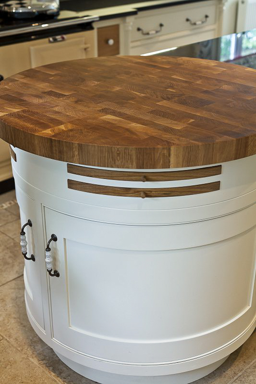 Circular Oak End Grain Block