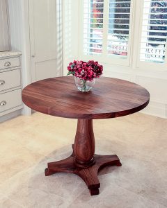 Circular Walnut Table