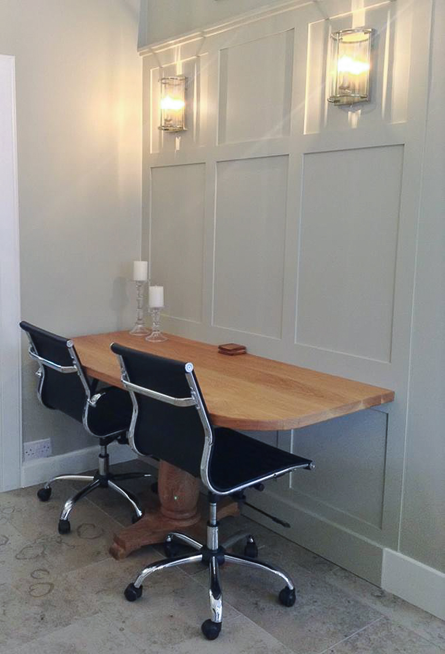 Oak Desk with Pedestal Leg