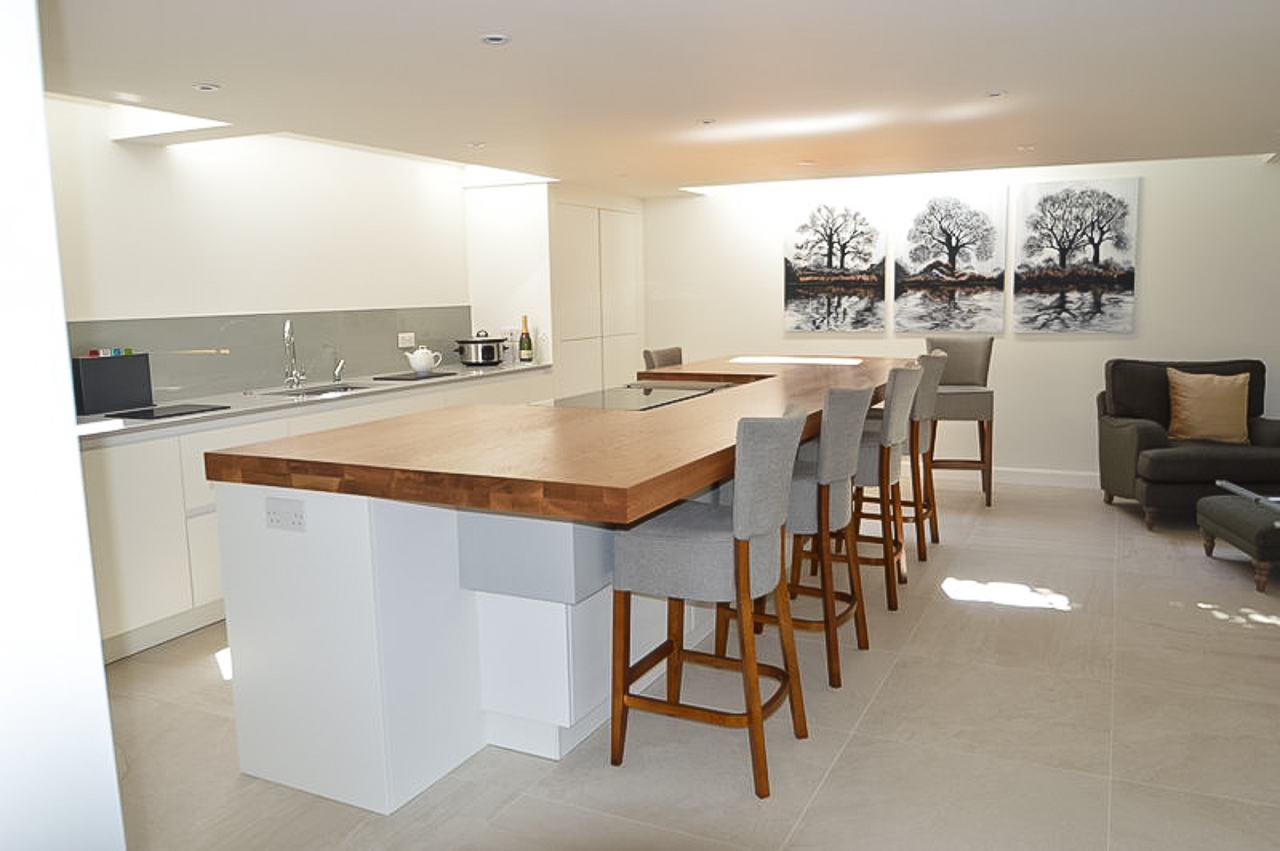80mm Thick Oak Island Worktop