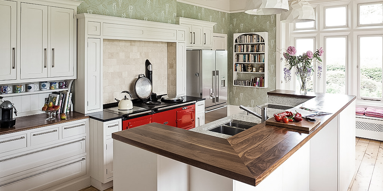Walnut Worktop with Mitre Join
