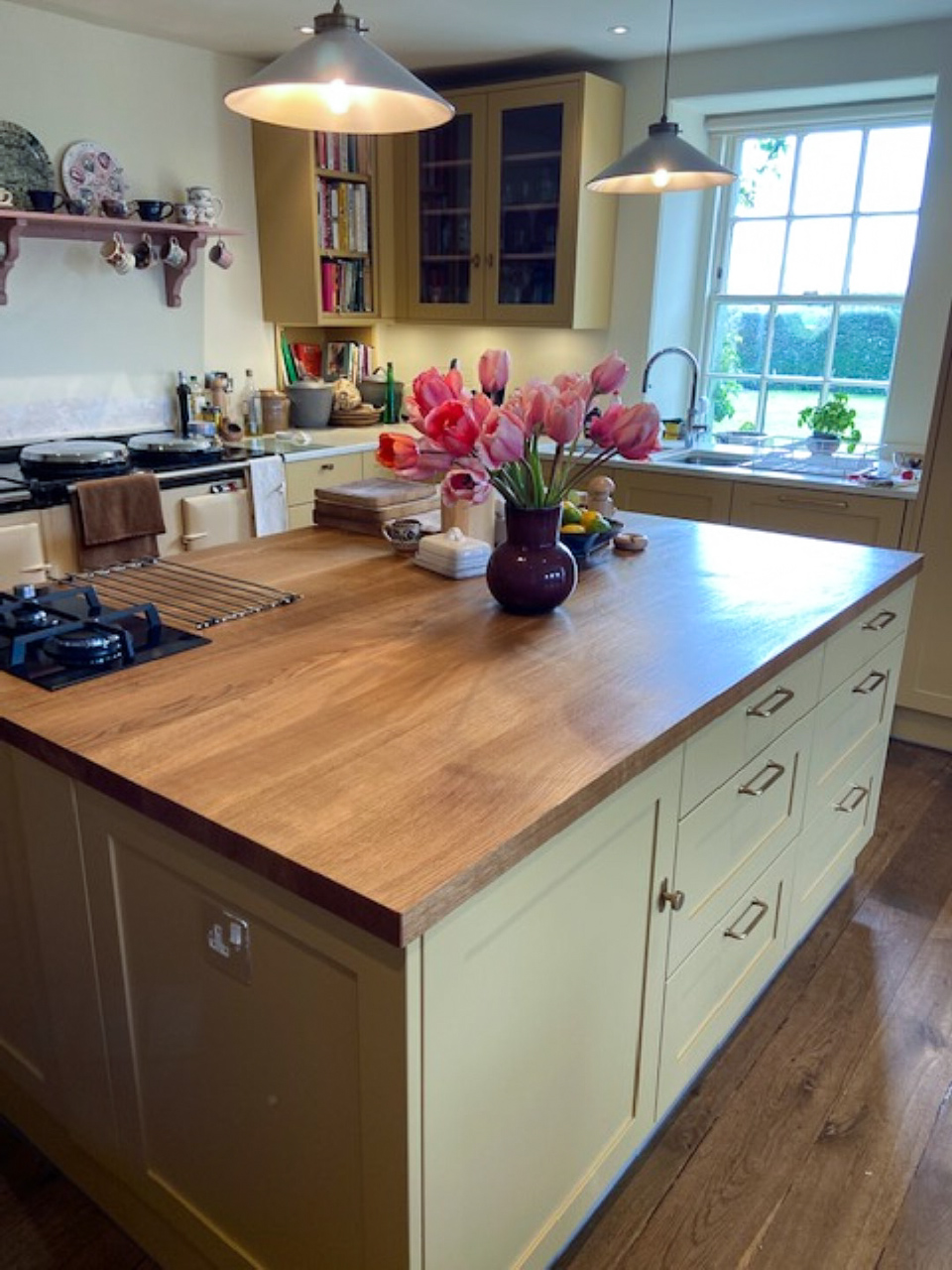 Oak Island Worktop with Hob cut-out