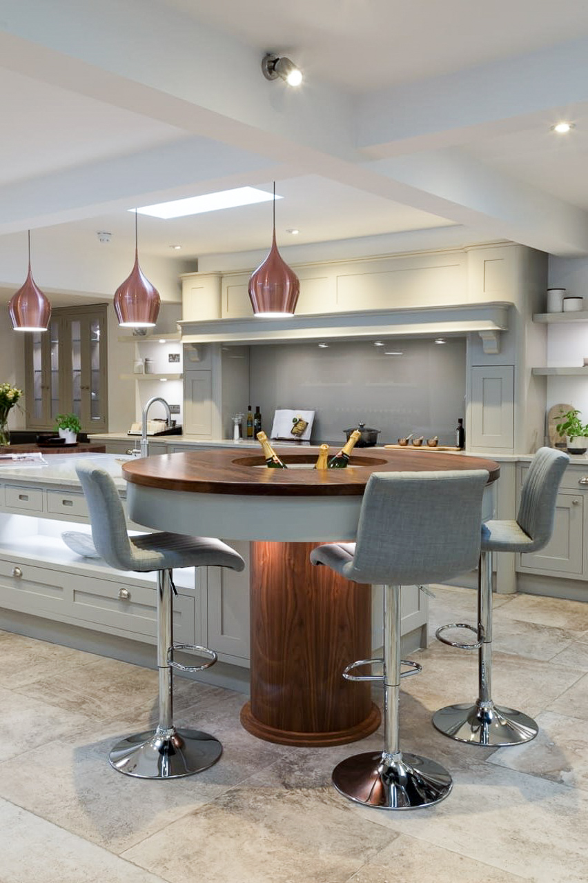 Walnut Champagne Bar