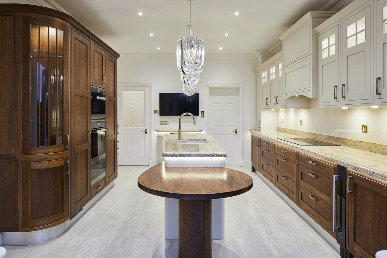 Walnut Peninsular Table